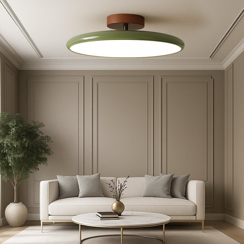 Adjustable Flush Mount Ceiling Light – Rotating LED Spotlight with Modern Minimalist Design for Kitchen, Office & Hallway – Metal & | Thomler