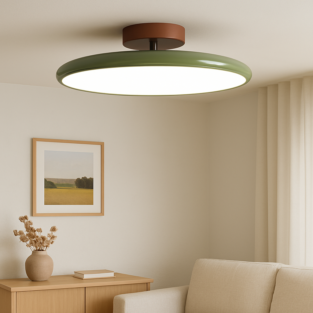 Adjustable Flush Mount Ceiling Light – Rotating LED Spotlight with Modern Minimalist Design for Kitchen, Office & Hallway – Metal & | Thomler
