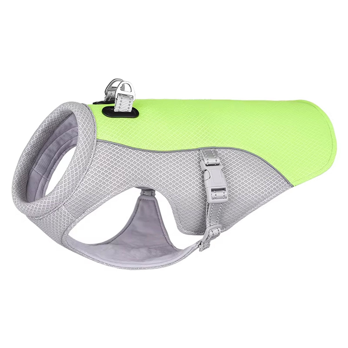 Water-Activated Dog Cooling Vest with Reflective Strips – Triple-Layer Heat Relief Harness for Summer Walks, S to 3XL | Thomler