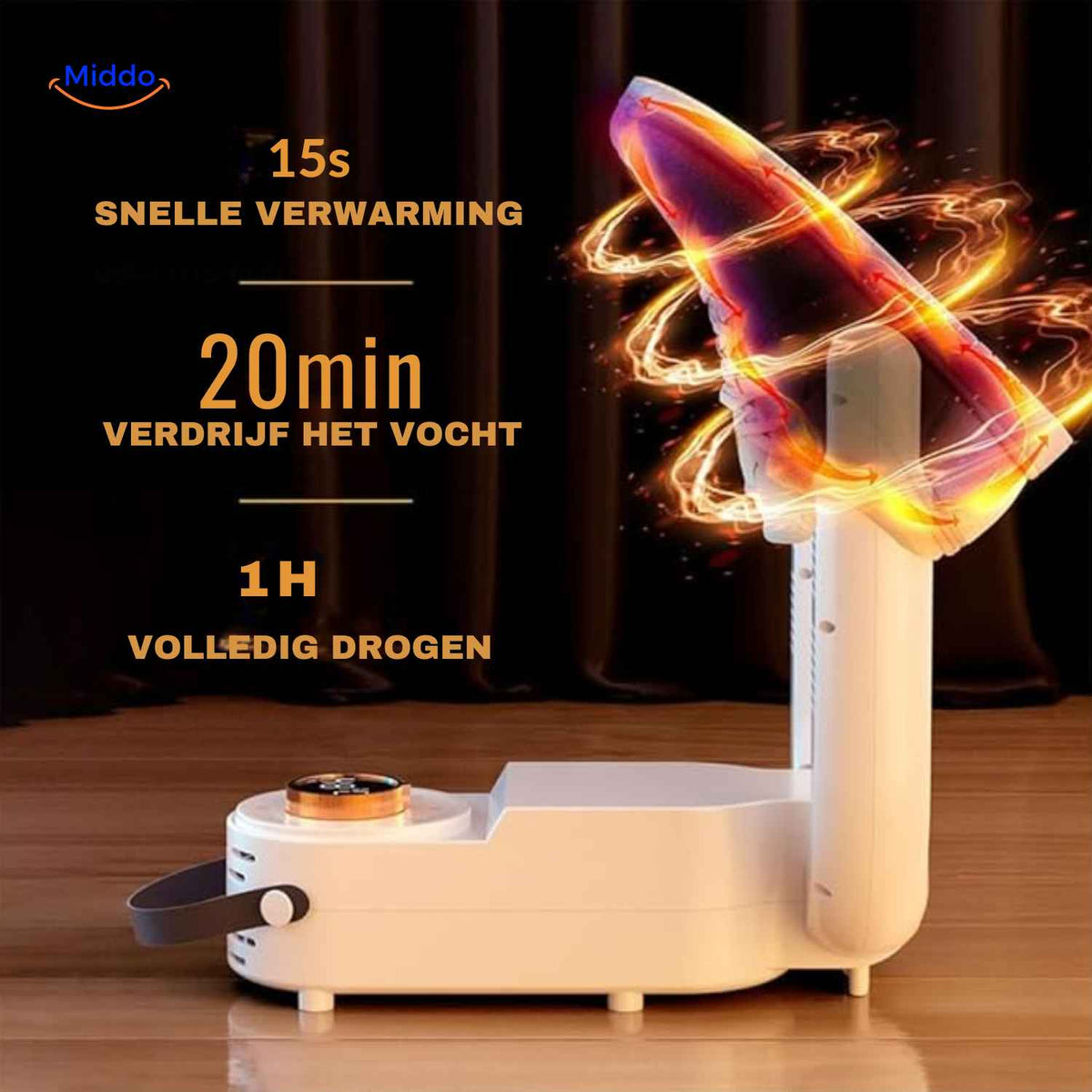 Portable Electric Shoe Dryer with Timer – Foldable Boot & Glove Warmer for Fast Drying, Quiet Operation, 4-Arm or 2-Arm Design | Thomler