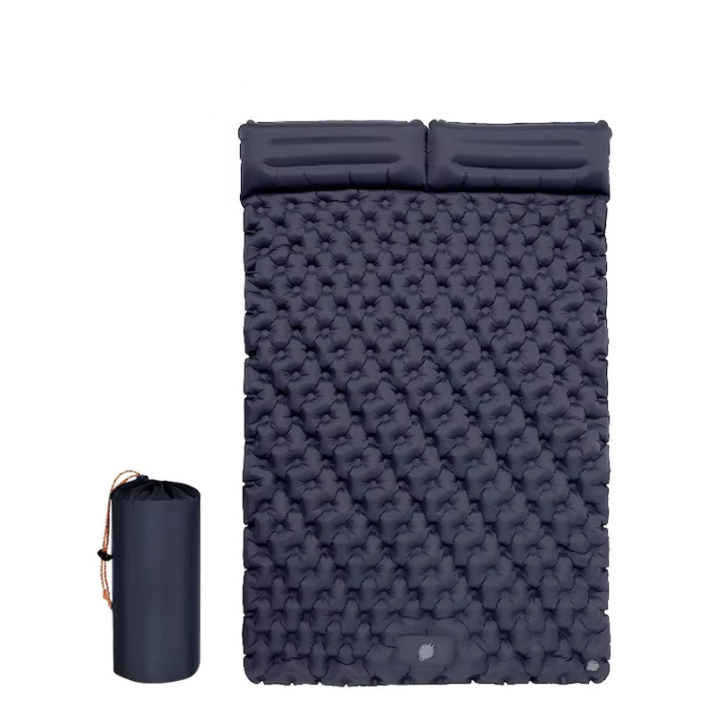 Self-Inflating Double Sleep Pad with Integrated Foot Pump for Two – Insulated Waterproof TPU Camping Mat for Backpacking, Tent Camping & | Thomler