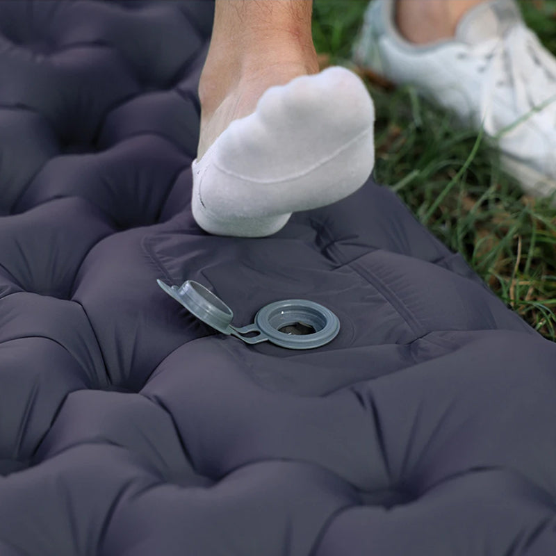 Self-Inflating Double Camping Pad with Built-In Foot Pump – 79×55 Inches – Waterproof Insulated Sleep Mat for Couples, Backpacking, Tent | Thomler