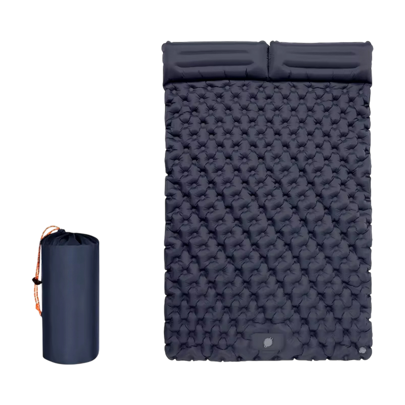 Self-Inflating Double Sleep Pad with Integrated Foot Pump for Two – Insulated Waterproof TPU Camping Mat for Backpacking, Tent Camping & | Thomler