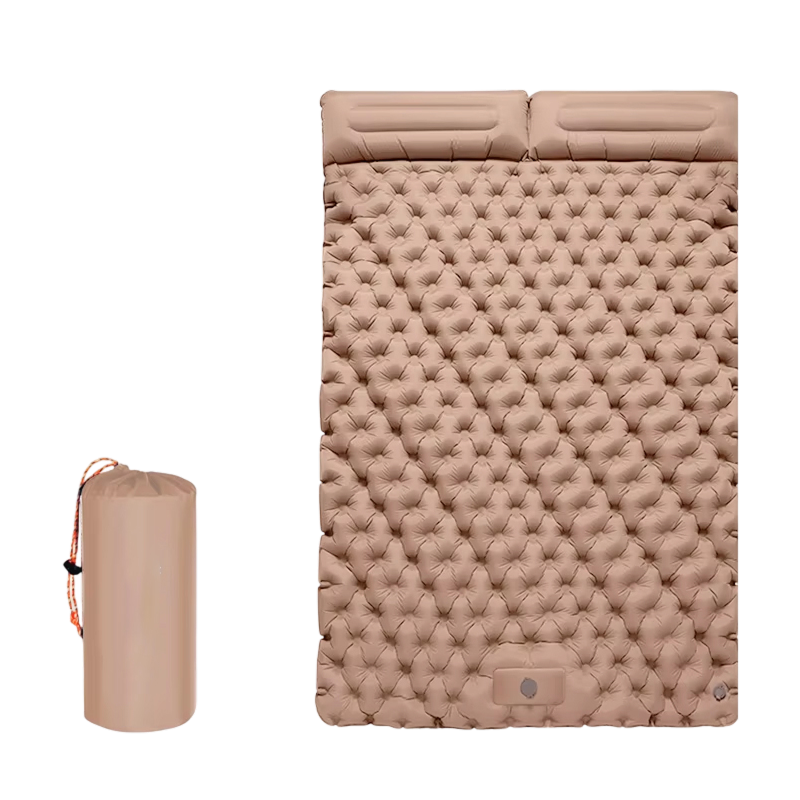 Self-Inflating Double Sleep Pad with Integrated Foot Pump for Two – Insulated Waterproof TPU Camping Mat for Backpacking, Tent Camping & | Thomler