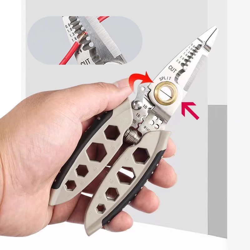 Professional Wire Stripper and Cutter Pliers for Electrical Work, Cable Prep, and Home Projects | Thomler