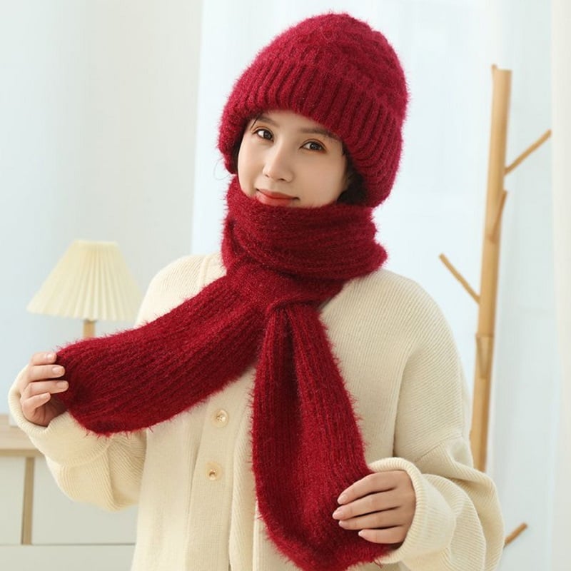 Thermal Hooded Scarf with Built-In Face Mask and Ear Coverage for Winter Outdoor Activities | Thomler