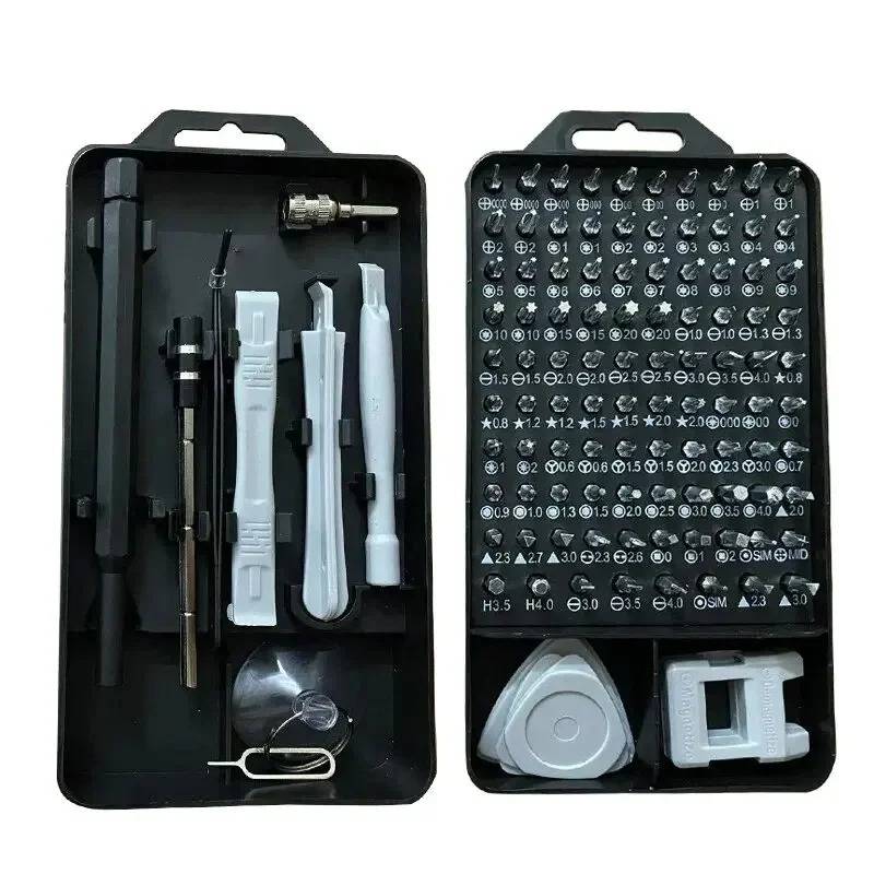 Complete Electronics Repair Toolkit 115 Pieces Professional Driver Bit Set Chromium Vanadium Steel with Magnetic Tips Flexible Extension | Thomler
