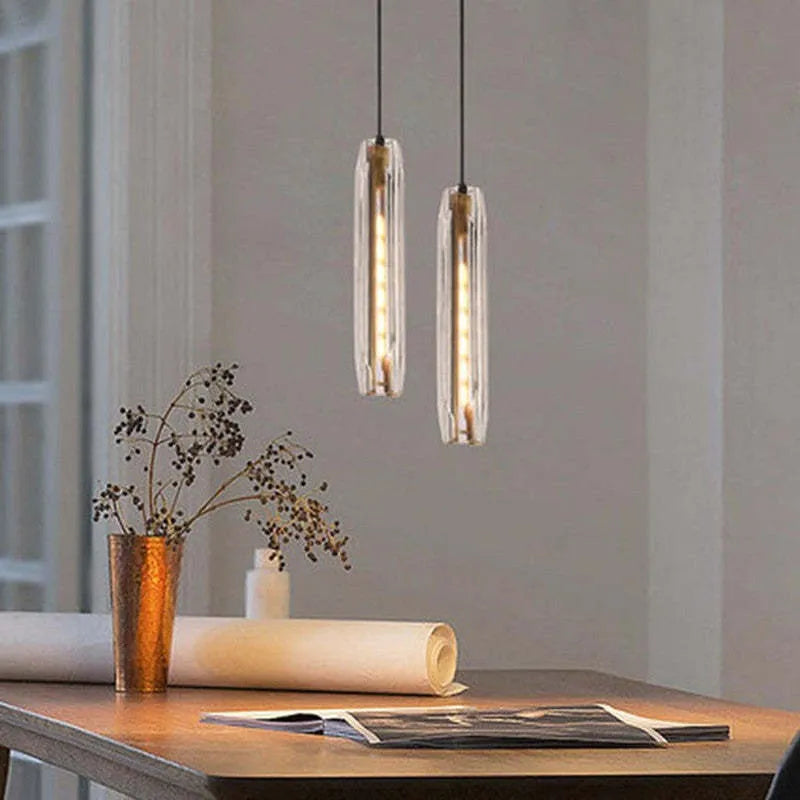 Smoked Glass Globe Pendant Light with Brass Finish for Dining Room & Kitchen Island | Thomler