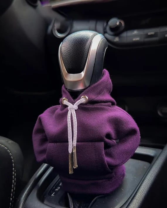 Mini Hoodie Gear Shift Cover – Playful Car Interior Accessory for Manual & Automatic Vehicles | Thomler