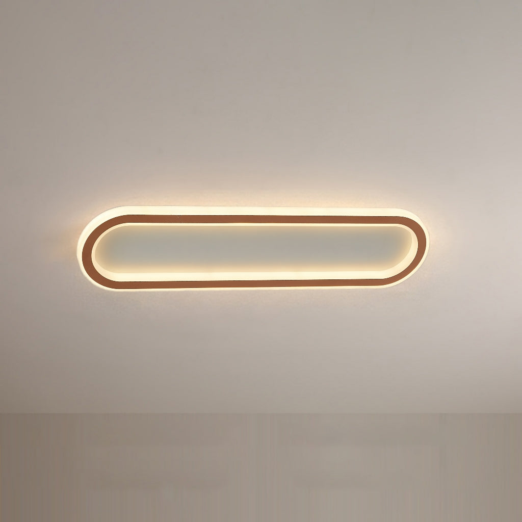 Contemporary Recessed Rectangle LED Flush Mount Ceiling Light Fixture | Thomler