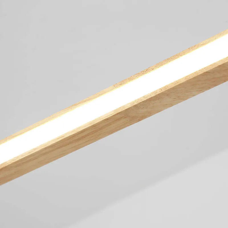 Hanging Ceiling Fixture with Natural Wood Finish & Acrylic Diffuser for Dining Rooms, Kitchen Islands & Living Spaces | Thomler