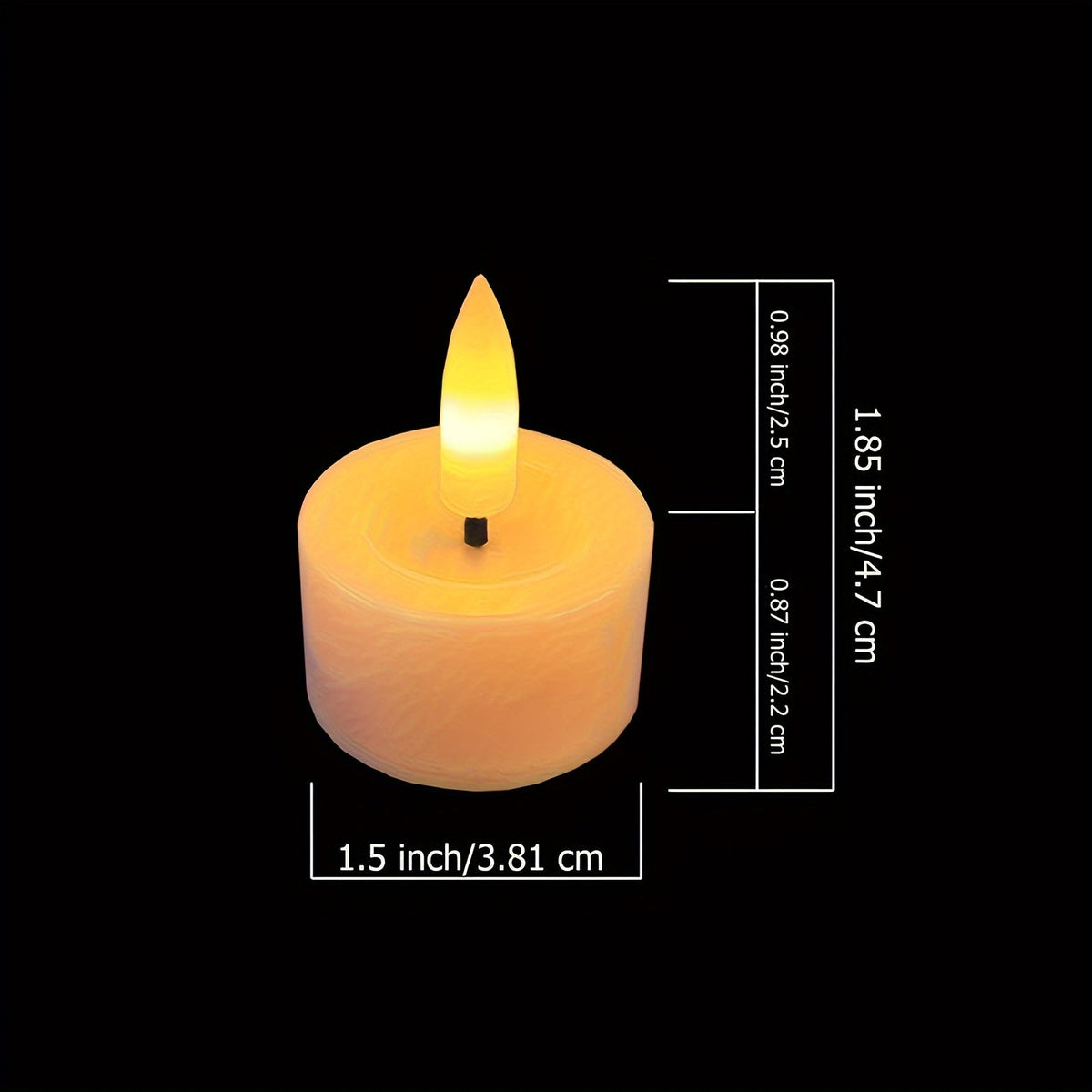 Flickering LED Flameless Tea Lights with Remote Control & Auto-Off Timer for Home Decor | Thomler