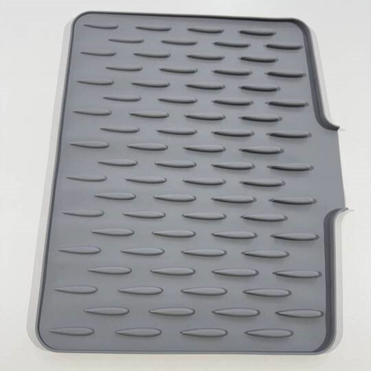 Drying Mat Silicone 40.0 cm Kitchen Countertop Heat Resistant Dish Drainer Non Slip Quick Drying Protector | Thomler
