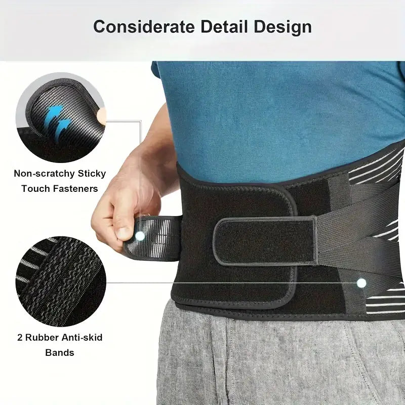 Orthopedic Lower Back Support Belt with Breathable Mesh & Adjustable Compression for Posture Relief | Thomler