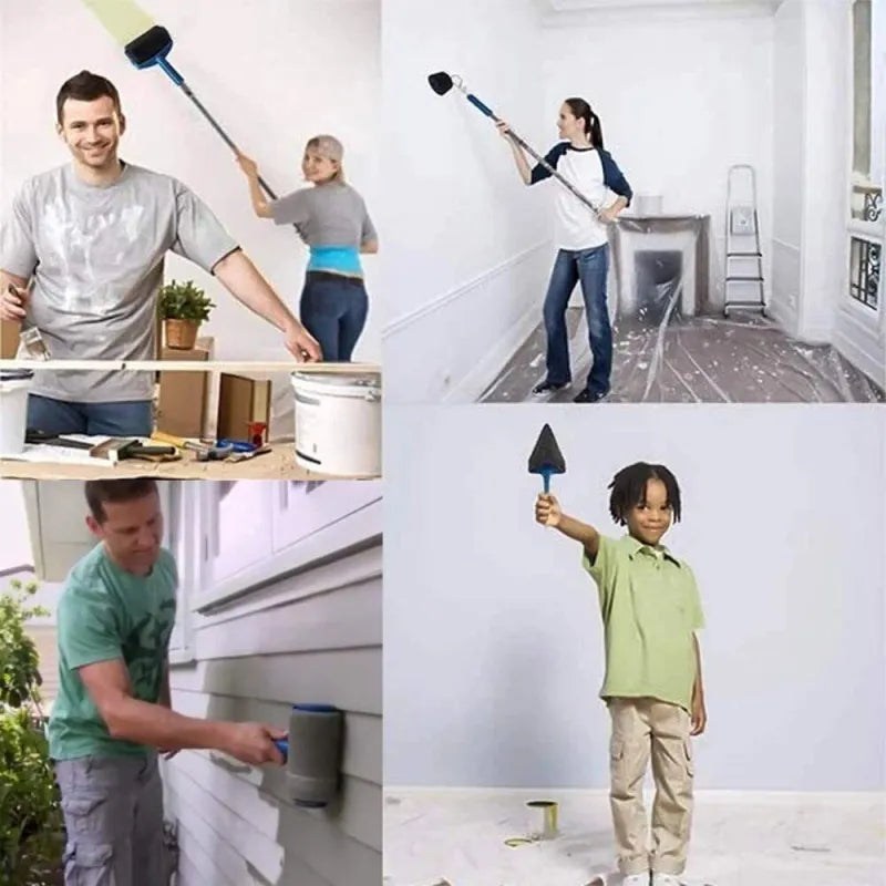Self-Feeding Wall Applicator with Internal Paint Chamber for Fast, Drip-Free Painting of Rooms, Ceilings & Large Surfaces | Thomler
