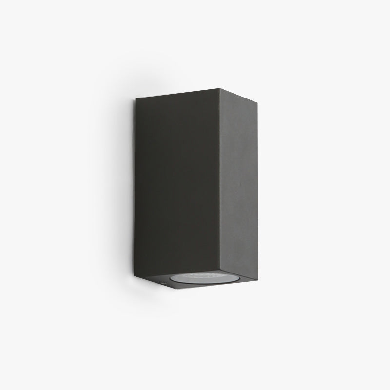 Modern Geometric Exterior Sconce with Clear Lens, Matte Finish for Patio & Entryway Lighting | Thomler