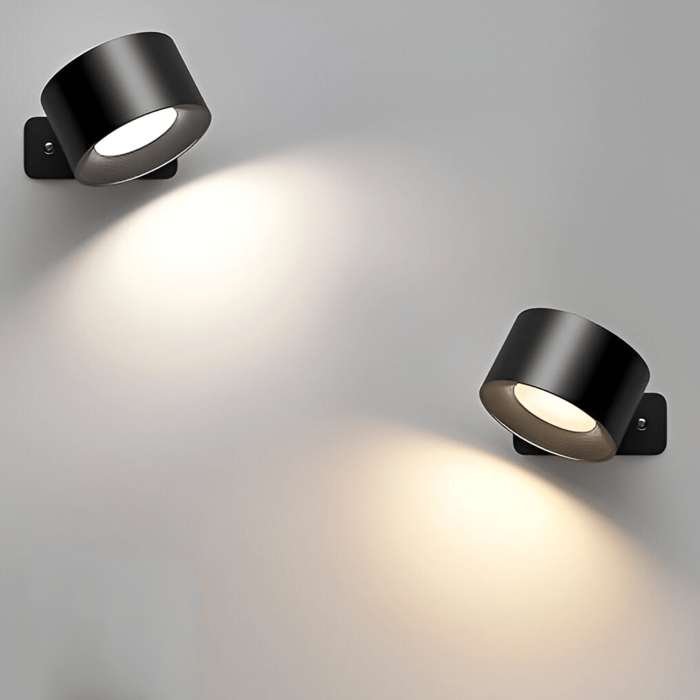 Rechargeable Magnetic Wall Sconce with 360° Swivel Head – Dimmable LED Light, Touch or Remote Control, Cordless Design for Bedroom, Living | Thomler