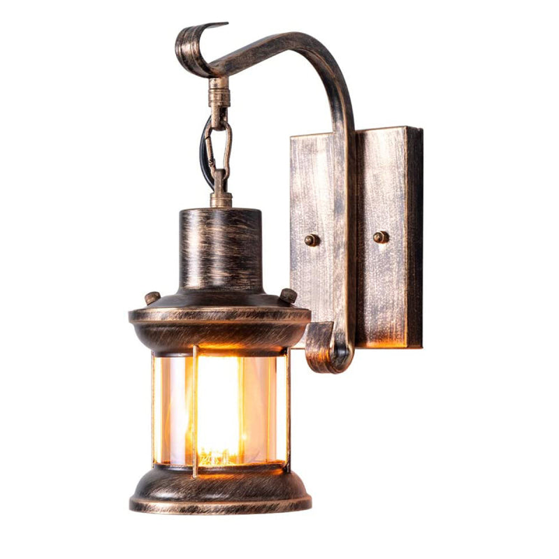 Industrial Metal Wall Sconce E27 Socket for Bedroom Living Room Hallway | Vintage Pipe Fixture Hardwired Indoor Lighting | Thomler