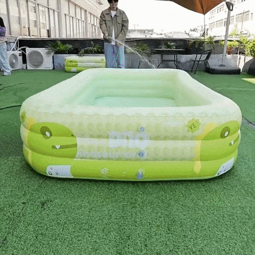 Inflatable Dinosaur Kids Pool 59 or 83 Inch – Outdoor Backyard Splash Pad for Toddlers Children Summer Water Play Patio Deck | Thomler