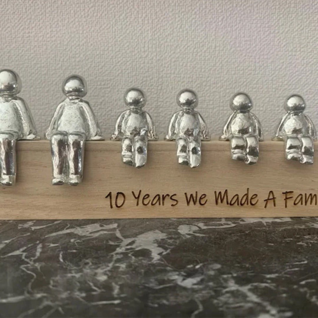 Dog Statue Metal Silver Glossy Table Decoration Living Room Bookshelf Minimalist Interior Accessory Ornament | Thomler