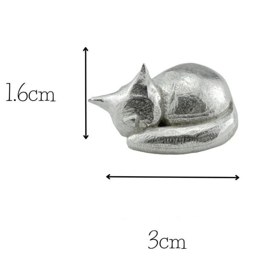 Dog Statue Metal Silver Glossy Table Decoration Living Room Bookshelf Minimalist Interior Accessory Ornament | Thomler