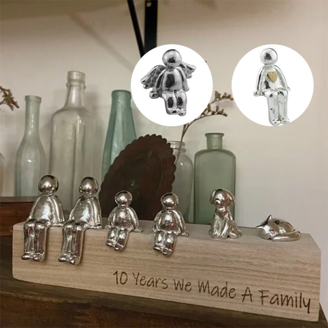 Dog Statue Metal Silver Glossy Table Decoration Living Room Bookshelf Minimalist Interior Accessory Ornament | Thomler