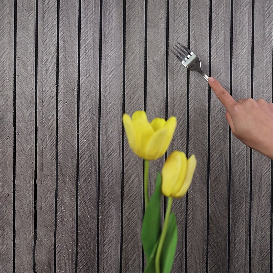Peel-and-Stick Dimensional Faux Timber Wall Covering for Quick Room Refresh – Moisture-Proof Vinyl Paneling for Kitchens, Bathrooms & | Thomler