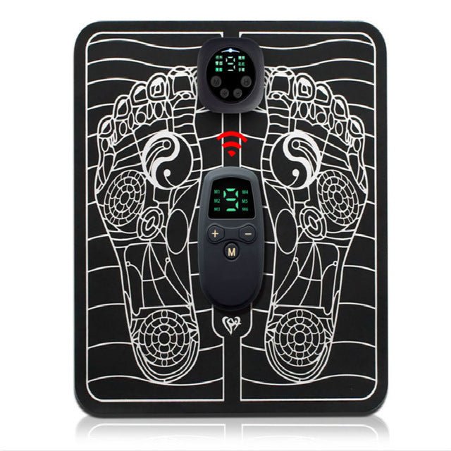 Rechargeable Foot Circulation Massager Mat with EMS Pulse Technology for Pain Relief & Muscle Recovery at Home or Office | Thomler