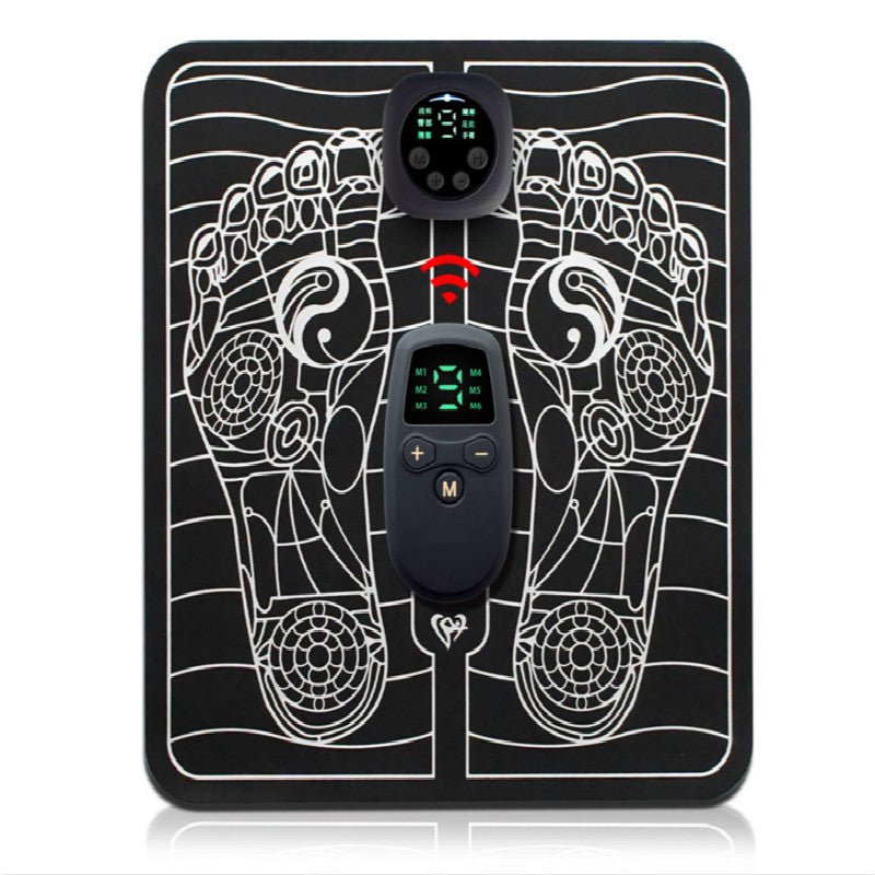 Rechargeable Foot Circulation Massager Mat with EMS Pulse Technology for Pain Relief & Muscle Recovery at Home or Office | Thomler