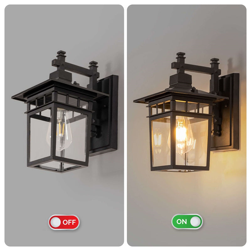 Outdoor Wall Sconce Aluminum Weather-Resistant Lantern for Porch Patio Garden Entryway Exterior Lighting 110V-240V E27 Socket | Thomler