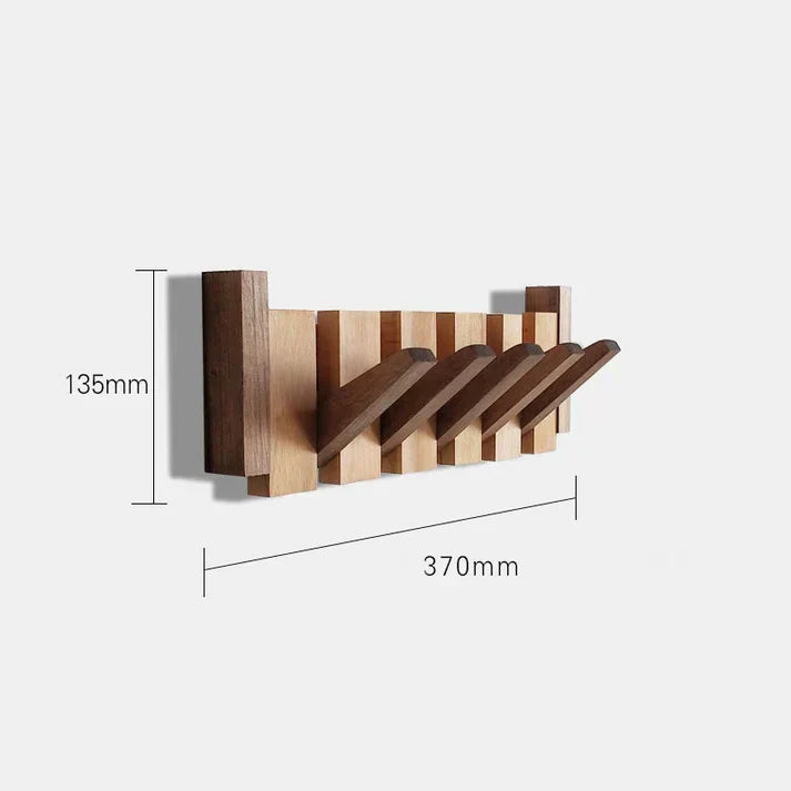 Wall-Mount Piano Key Coat Rack in Solid Wood for Entryway & Bedroom | Thomler