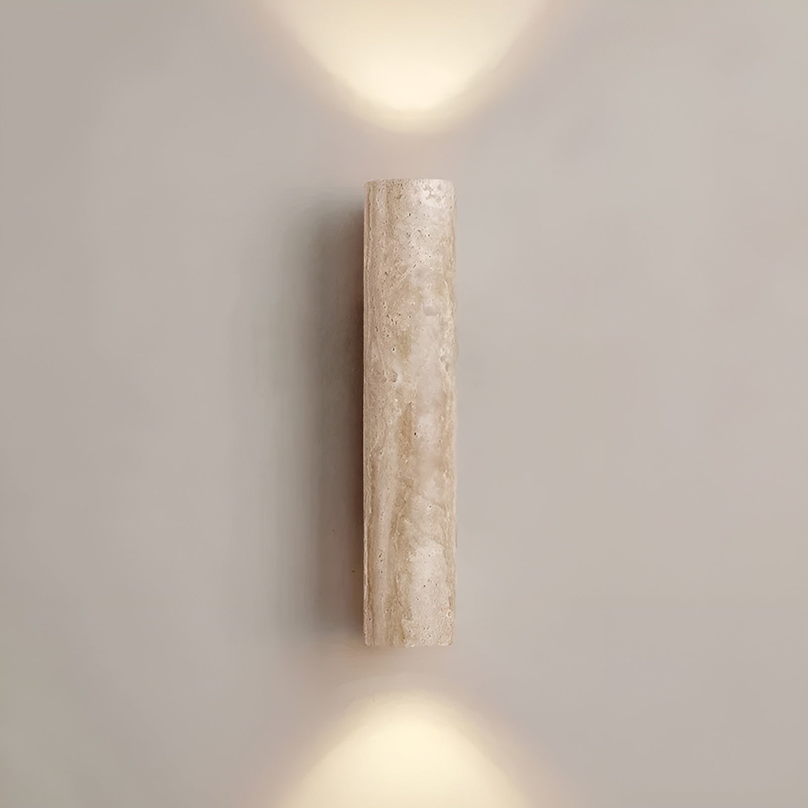 Wall Lamp Travertine Stone 32.0 cm Warm White Hallway Bedroom Uplight Downlight Modern Indoor Lighting Fixture | Thomler