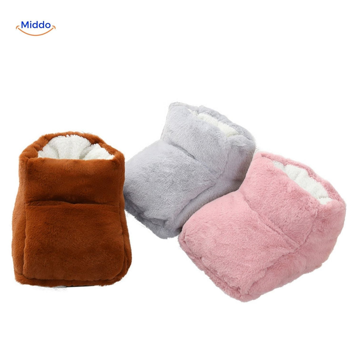 Heated Foot Warmer Slippers with USB Power – Soft Plush Cushion for Cold Feet, Home Office & Desk Use | Thomler