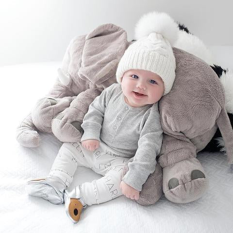 Plush Elephant Nursery Pillow for Babies & Toddlers – Soft Cuddle Cushion for Nap Time, Play & Decor | Thomler