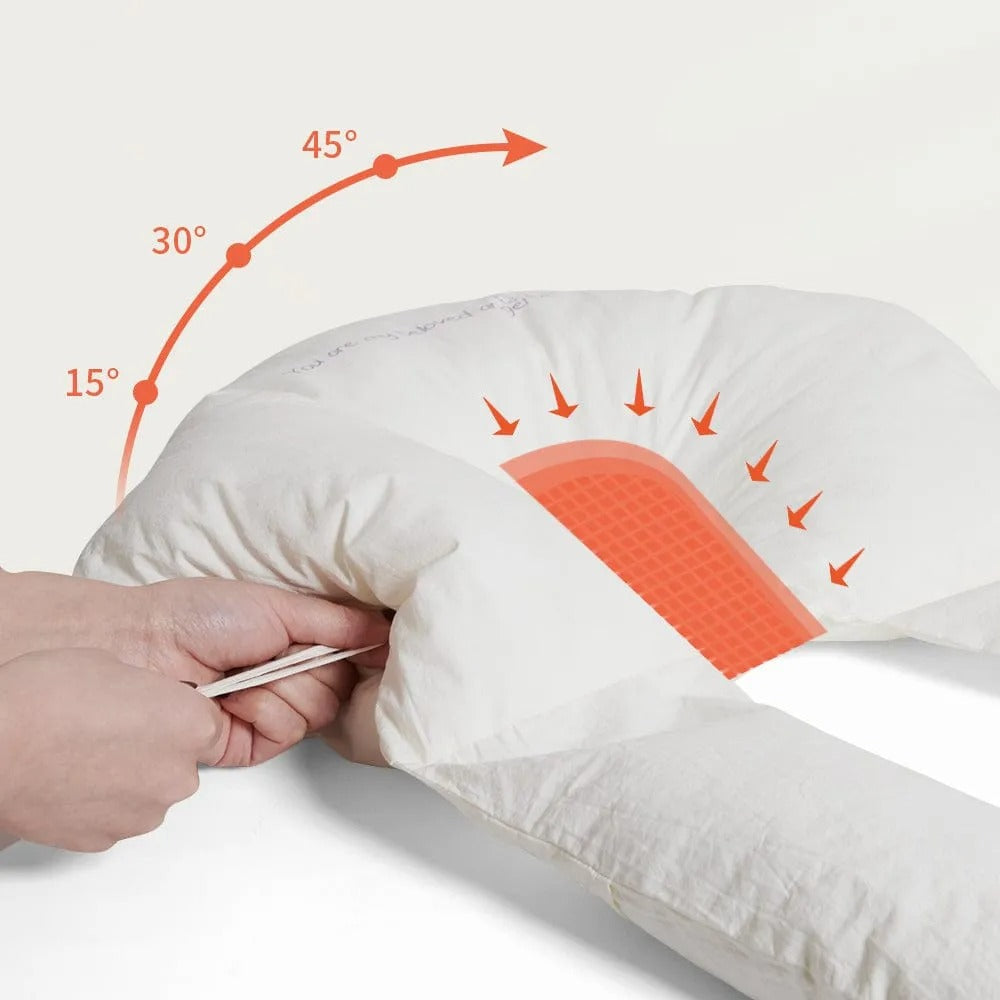 Baby Sleep Cushion with Contoured Head Cradle and Cinchable Side Bolsters for Newborns to Toddlers | Thomler