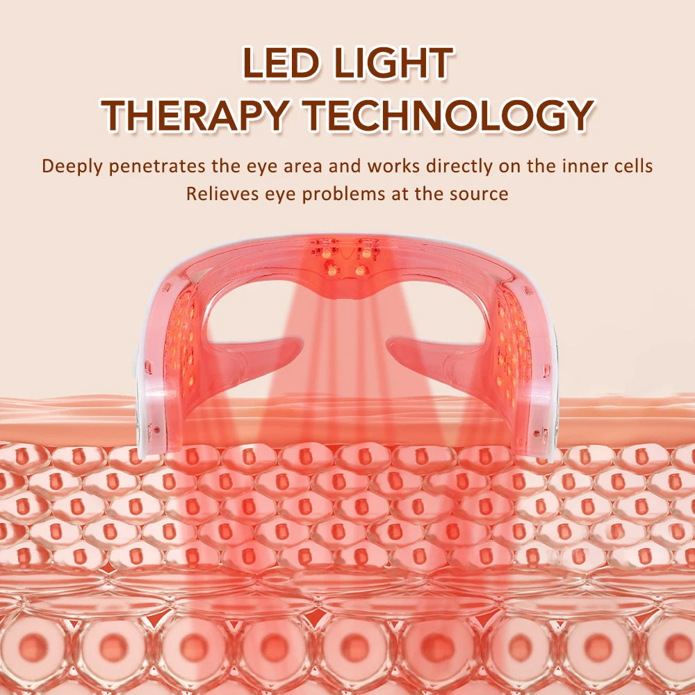 LED Eye Massager with Vibration & Light Therapy for Tired Eyes, Dark Circles & Puffiness – Rechargeable Eye Care Device | Thomler