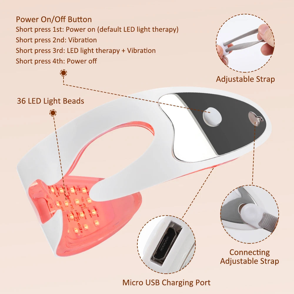 LED Eye Massager with Vibration & Light Therapy for Tired Eyes, Dark Circles & Puffiness – Rechargeable Eye Care Device | Thomler