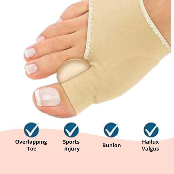 Soft Gel Toe Spacer Sleeve for Bunion & Hammertoe Relief – Cushioned Alignment Support for Daily Wear | Thomler