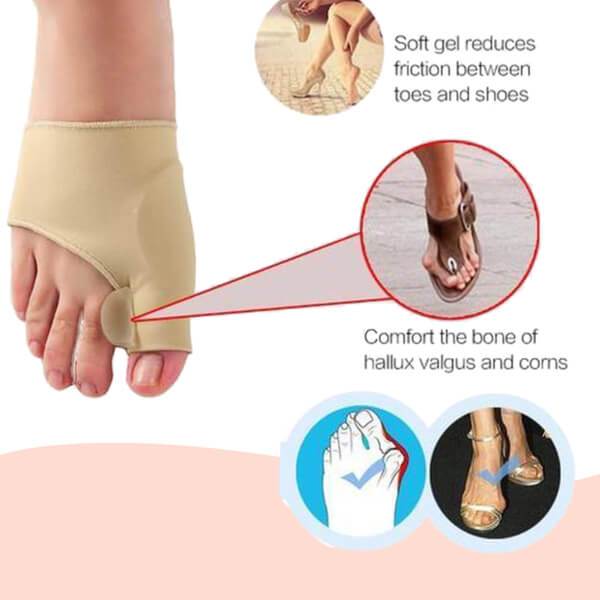 Soft Gel Toe Spacer Sleeve for Bunion & Hammertoe Relief – Cushioned Alignment Support for Daily Wear | Thomler