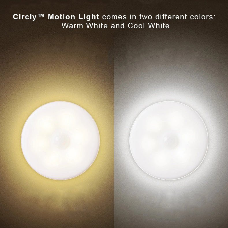 USB Rechargeable Motion Sensor Night Light – Round 3-Inch Puck Light for Closets, Hallways & Stairs – Auto On/Off Sensor Lamp – Battery | Thomler