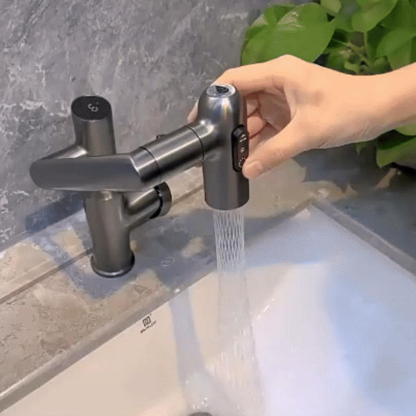 Smart Kitchen Faucet with LED Temperature Display – 360° Swivel Single Handle Sink Mixer Tap for Kitchen & Bathroom | Thomler