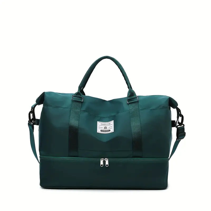 Compact Weekender Duffel Bag | Lightweight Canvas Travel Carryall with Shoulder Strap & Zipper Closure for Weekend Getaways, Gym & | Thomler