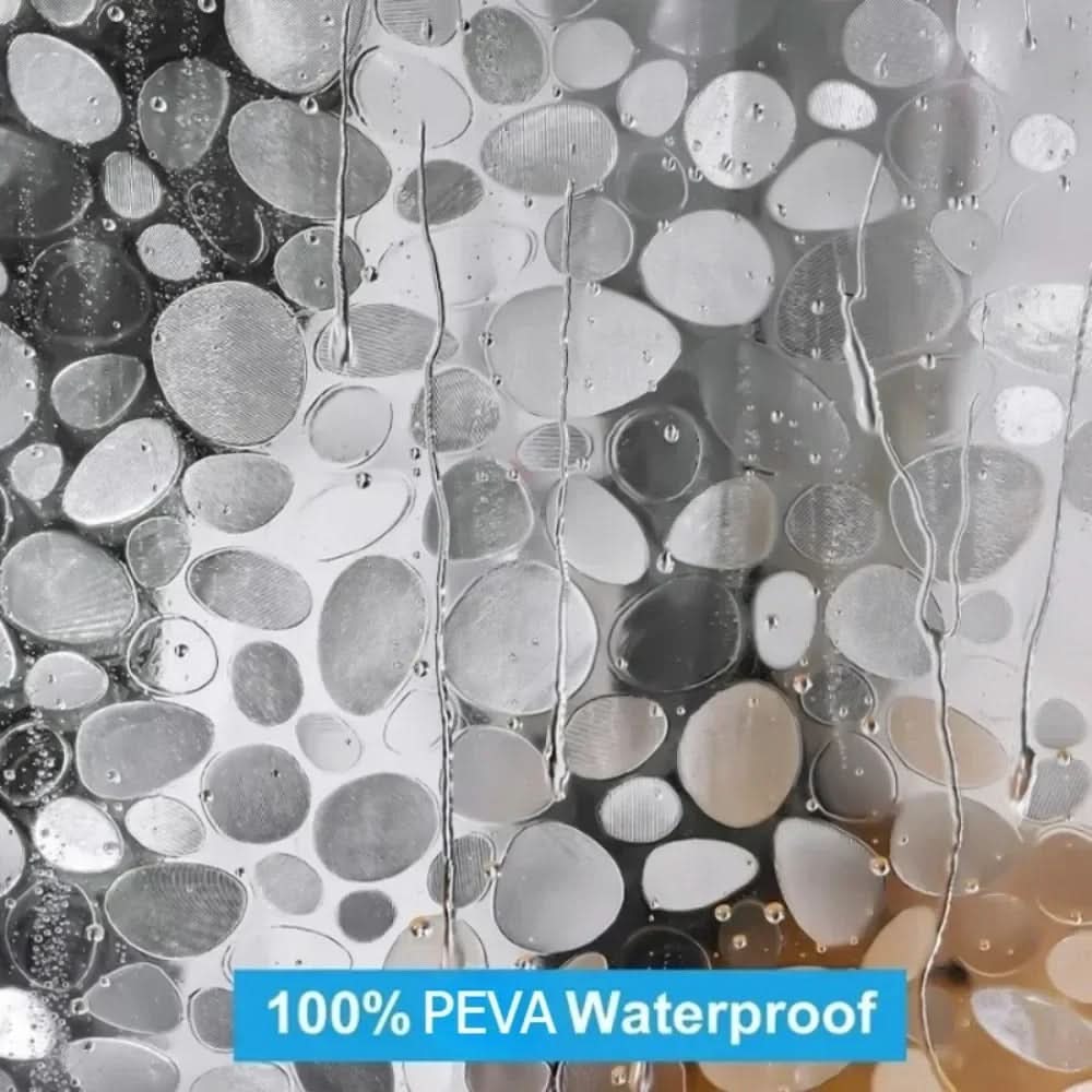 See-Through Stone-Texture Shower Liner – Waterproof Bathroom Panel for Wet Zones | Thomler