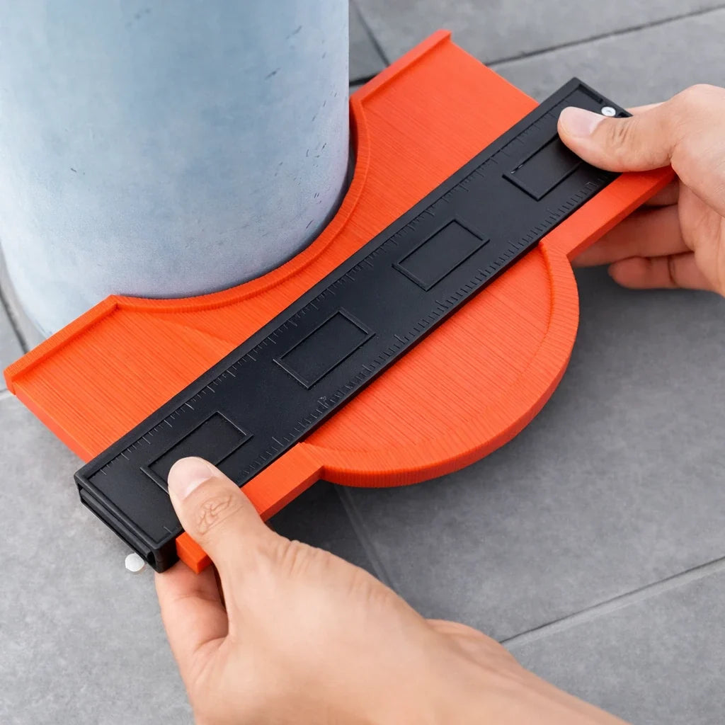 Profile Duplicator Tool for Laminate, Tile & Trim – Plastic Template Maker with Locking Pins for Woodworking & Flooring – DIY Layout Guide f | Thomler