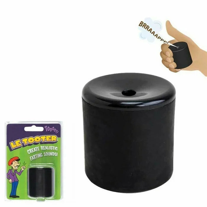 Joke Noise Maker Pocket Prank Device Hand-Pressed Gag Toy for Parties Adults Kids Black Rubber | Thomler