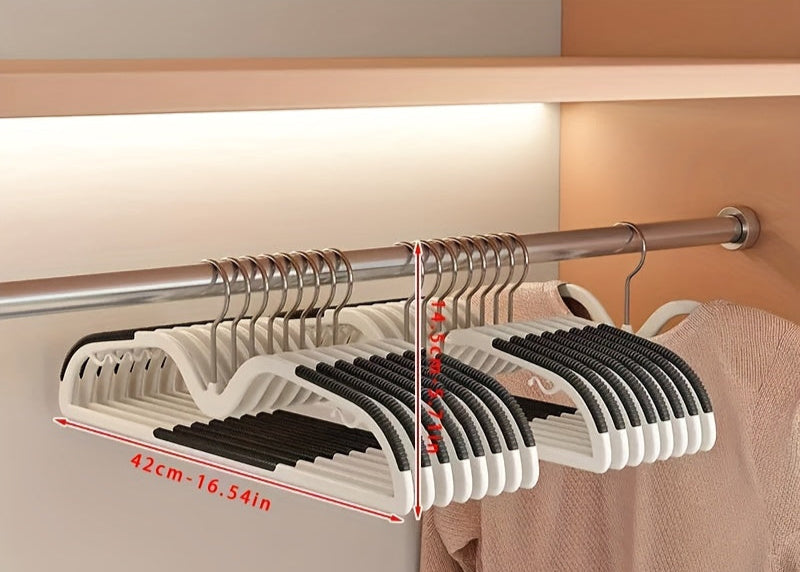 Rotating Short-Neck Space Saving Hangers with Non-Slip Grip for Closet Organization | Thomler