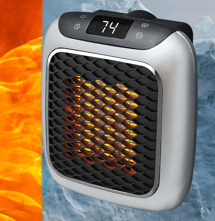 Portable Space Heater 800W with Timer & Auto Shutoff for Bedroom Office Dorm Room Fast Heating Compact Quiet Personal Heater | Thomler