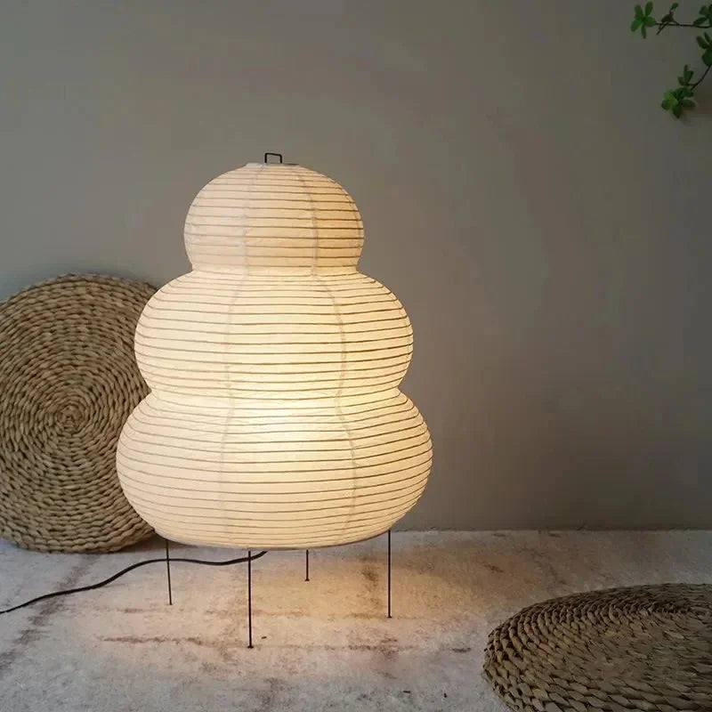 Floor Lamp Rice Paper 40.0 cm White Living Room Bedroom Japanese Style Mood Lighting Decorative Accent Lamp | Thomler