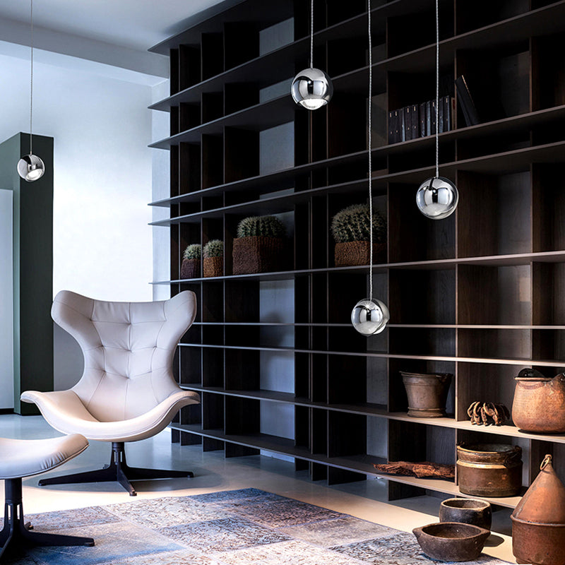 Modern Sphere Pendant Light Fixture Metal Orb Hanging Lamp for Dining Room Kitchen Island | Thomler