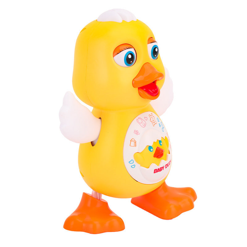Interactive Musical Duck Toy with Lights and Motion for Infants and Toddlers – Crawling Encouragement, Sensory Development Activity | Thomler